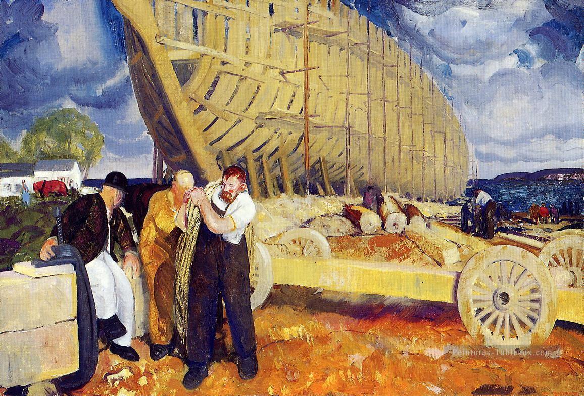Constructeurs de navires George Wesley Bellows Peintures à l'huile